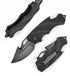 Mossy Oak Mini Folding Pocket Knife, 2.5-inch Stainless Steel Drop Point Blade - G10 Handle EDC Multifunction Tool with Bottle Opener and Glass Br...
