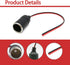 Car Charger Power Cigarette Lighter Female Socket Cable Plug Adapter, 12V 24V Car Replacement Cigar Cable Connector Adapter Auto Charger Power Cor...