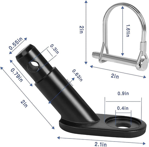 Fat-Cat Bicycle Rear Racks Steel Bicycle Trailer Hitch Mount Adapter Replacement Most Bike Cycling Rear Carrier Mount Bike Accessory...