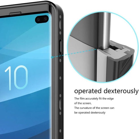 for Samsung Galaxy S10 Plus Case, Waterproof Case Built-in Screen Protector, IP68 Certified Full Sealed Underwater Protective, Shockproof, Snowpro...
