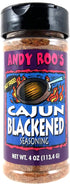 Andy Roo's Cajun Blackened Seasoning, 4 Ounce Shaker (Salt-Free Blend)....