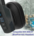 Ear Pad Cushion Kit for Blue Parrott B350-XT Bluetooth Headset, 2 Leather Cushions, 2 Foam Earpads, 4 Microphone Windscreens by Global Teck...