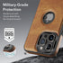 Classy Design Luxury Leather Phone Case for iPhone 15 Pro Max Non-Slip Grip Full Body Ultra Slim Protective Case (2023,6.7”) (Brown)...
