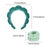 Spa Headbands for Washing Face, Makeup Headband, Skin Care Headbands, Wristband Set, Bubble Facial Headband, Towel Headband,Hairband Puffy headban...