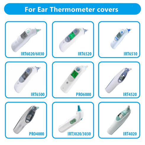 400X Ear Thermometer Probe Covers Lens Filters Refill Caps for All Braun Models, BPA Free and Disposable for Braun 400...