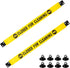 2 Pcs Closed for Cleaning Sign with Magnetic Ends Nylon Bathroom Restroom Signs Do Not Enter Magnetic Signs with 8 Suction Cup Hanger Banner for D...