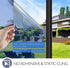 HIDBEA One Way Mirror Window Film Daytime Privacy, Heat Control Anti UV Reflective Window Tint for Home, Non-Adhesive Self Static Cling Window Sti...