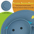 Qshare Toddler Plate, Portable Baby Plates for Toddlers and Kids, BPA-Free Strong Suction Plates for Toddlers, Dishwasher & Microwave Safe Silicon...