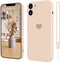 iPhone 12 Case, Phone Case iPhone 12 Pro, Slim Thin Cute Heart Silicone Design Shockproof Protective Soft Bumper Drop Protection Girls Women Boys ...
