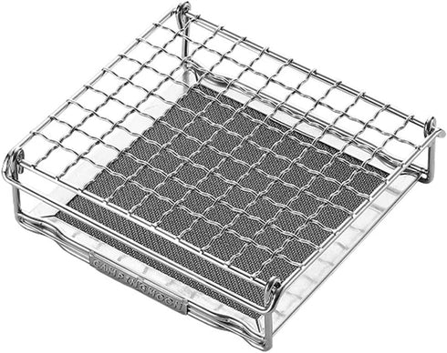 Campingmoon Camping Bread Toaster for Camp Stove Gas Fire BBQ Grill Portable 304 Stainless Steel Cooking Grill US-1312...