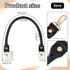 PH PandaHall 2pcs Black Leather Purse Handle 15.7" Purses Straps Bag Replacement Strap Round Handbag Shoulder Bag Strap with Golden Swivel Buckles...