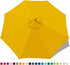 MASTERCANOPY Patio Umbrella 9 ft Replacement Canopy for 8 Ribs-Gold...