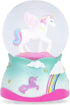 Elanze Designs Flying Rainbow Unicorn 80MM Sturdy Wind Up Musical Glitter Water Snow Globe Tabletop Dresser Nightstand Figurine Decoration Plays T...