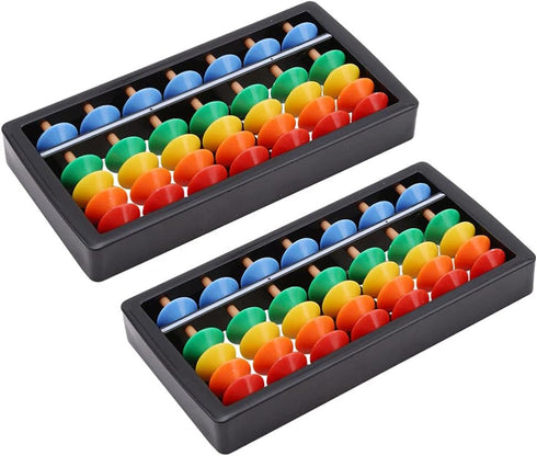Toyvian 2PCS Plastic Abacus Soroban Calculator Plastic Abacus Math Learning Educational Toys for Children Calculation...