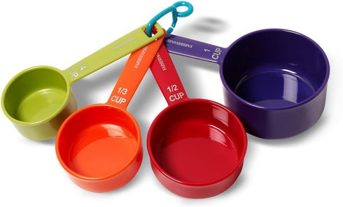 Farberware Color 9-Piece Plastic Measuring Cups and Spoons Set...