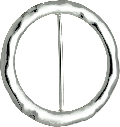 Hammered Round Scarf Ring...