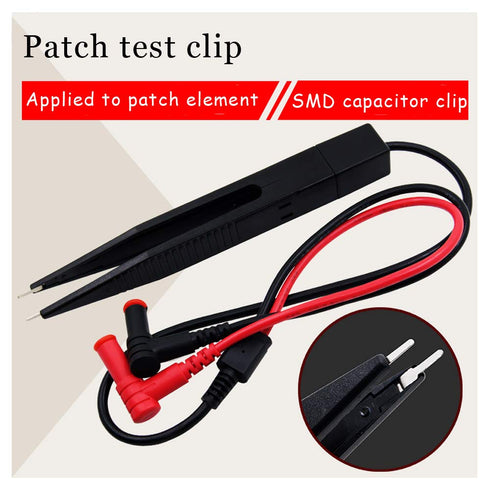2PCS SMD LCR Chip Test Clip Capacitance Inductor Resistance Test Clip Meter Lead Probe Multimeter Tweezer...