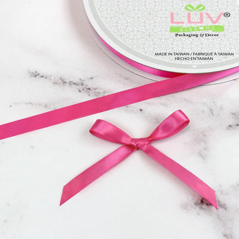 Creative Ideas PSF0308-175 Solid Satin Ribbon, 3/8" by 100 yd, Hot Pink...