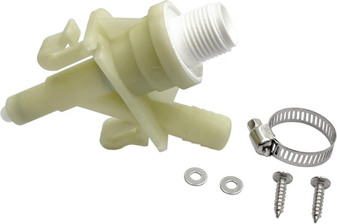 Upgraded 385311641 RV Plastic Water Valve Assembly Replacement for 300 310 320 series Pedal-flush Toilets and Marine Toilet....