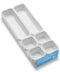 Madesmart 9-Piece Interlocking Bin Pack for Drawer Organization, Plastic Interlocking Junk Drawer Organizer Tray, White...