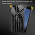 Case for iPhone 7/8/SE2, American Flag Design, Tempered Glass + Soft Silicone TPU Shock Protection...