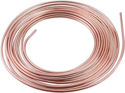 25 Ft. 3/16 OD Copper-Nickel Coated Alloy Brake Line Tubing Kit 3/16" x 25' with Fittings...