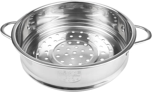 Stainless Steel Steamer Pot 7 Inches Round Cooking Rack Food Steamer Basket Insert for Kitchen Dim Sum Dumplings Bun(18cm)...