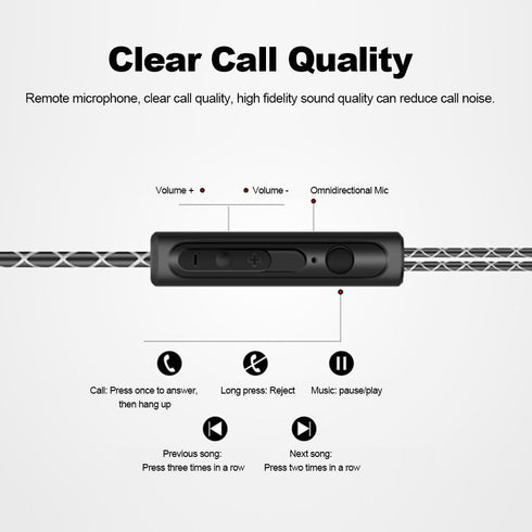 Docooler Wired in-Ear Waterproof Earphones Ear Hook Earbuds Stereo Super Bass Headphones Sport Headset with Mic Green...