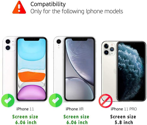Deppa Screen Protector for iPhone 11 / XR (6.1') Tempered Glass 3D Full Coverage, Easy Install Tray Kit | Bubble-Free | Case-Compatible, 2 Pack...