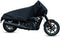 X AUTOHAUX Motorcycle Cover Street Bike Scooter Lightweight Half Cover Outdoor Waterproof Rain Dust Protector Black Size M for Kawasaki for Harley...