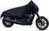 X AUTOHAUX Motorcycle Cover Street Bike Scooter Lightweight Half Cover Outdoor Waterproof Rain Dust Protector Black Size M for Kawasaki for Harley...