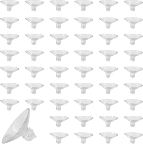 50 Pack Small Suction Cups 25mm, Suction Cups with Holes for Glass Table Tops,Prevent Table Tops Sliding and Home Decoration...