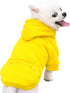 Jecikelon Pet Dog Cold Weather Coat with Pocket Winter Dog Hoodie Warm Puppy Clothes for Small Dogs Chihuahua Clothing (Small, Y02-Yellow)...