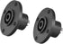 uxcell 4-Pin Speakons Panel Mount Connector,Audio Speaker Jack Twist Lock,Round Speaker Jack Plate with Metal Insert,2Pcs...