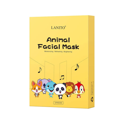 Animal Spa Masks | Character Sheet Masks | Kids Facial Mask |Spa Day Party | Girls Night | Spa Night | Birthday Party | Holiday Gifts | Party Gift...