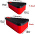 Pizza Leftover Storage Container with 2 Pizza Trays,Reusable Pizza Slicone Container,Silicone Food Container Lunch Box Withstand Temperature in -4...