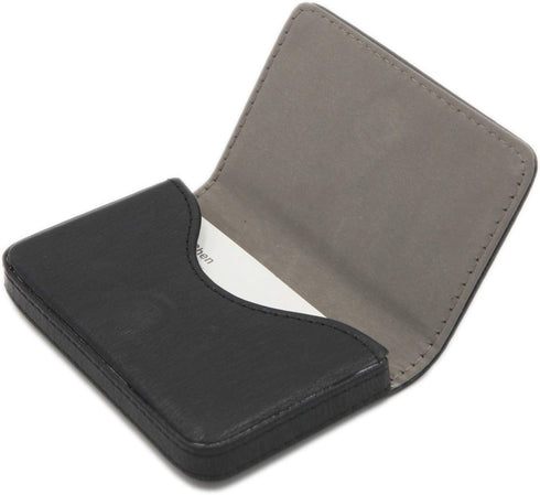 RFID Blocking Wallet - Minimalist Leather Business Credit Card Holder - Black2...