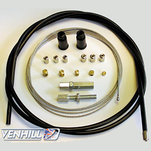 Venhill U01-4-101-BK Universal Motorcycle Throttle Cable Kit - 5mm OD...