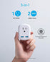 Anker European Travel, PowerExtend USB Plug International Power Adapter with 2 USB Ports and 1 Outlet, US to Most of Europe EU Spain Iceland Italy...