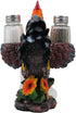 Decorative Farm Rooster Salt and Pepper Shaker Set with Holder Figurine for Rustic Country Kitchen Decor Sculptures & Collectibles As Gifts for Fa...