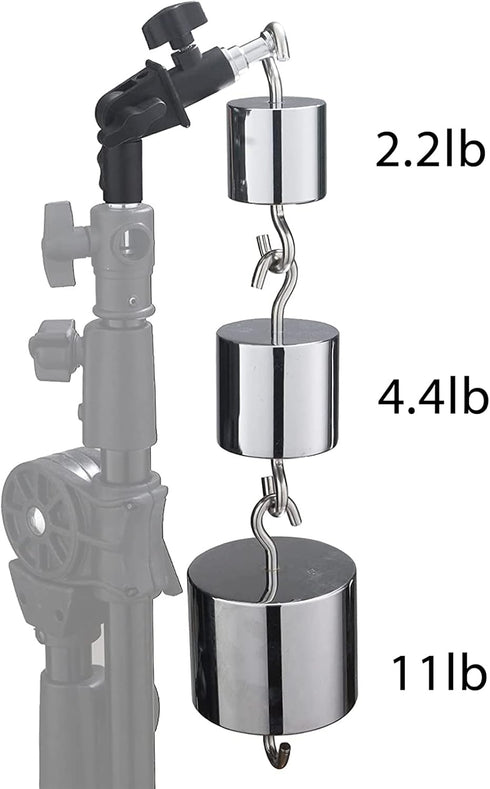 WELLMAKING 2PCS U Shape Tilt Adapter Swivel Mount Umbrella Holder Light Stand with Standard 1/4 to 3/8 inch Metal Male Screw Adapter Spigot Stud f...