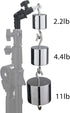 WELLMAKING 2PCS U Shape Tilt Adapter Swivel Mount Umbrella Holder Light Stand with Standard 1/4 to 3/8 inch Metal Male Screw Adapter Spigot Stud f...