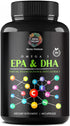 Omega Pure Plus Organic Omega 3 EPA & DHA, Fish Oil, Sesame Lignans & Olive Extract Capsules, Omega Pure Plus Capsules Offer a Comprehensive Blend...