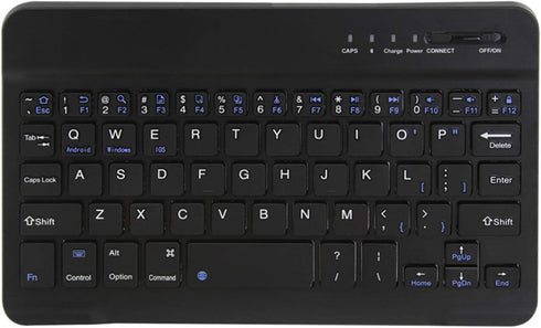 FLY WAY Portable Wireless Bluetooth 3.0 Keyboard,Ultra-Slim Mini Keypad 78 Keys Rechargeable Bluetooth Keyboard for iOS Android Windows Tablets an...