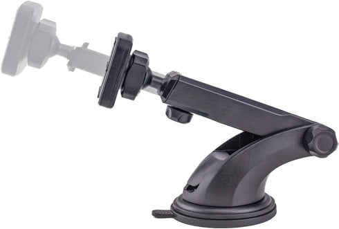 Dockem DashPro Magno Mount 3.0 Series: Magnetic Car Mount for Dash with Suction Base, Magnet Head, and Long Range Adjustable Extension Arm...