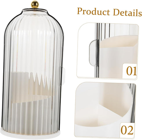 Cosmetic Storage Box Desktop Pen Holder Desktop Storage Organizer Multifunctional Holder Clear Pen Holder Rotation Makeup Brush Holder Rotation Ma...