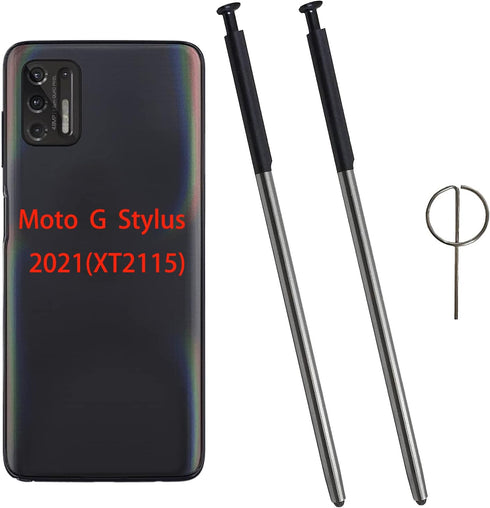 2 Pcs for Moto G Stylus 2021 Pen Replacement LCD Touch Pen Part for Motorola Moto G Stylus XT2115 All Verison Touch Pen with 1 Pcs Eject Pin(Auror...