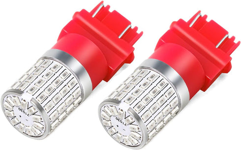 PHINLION 3157 Red LED Light Bulbs, Super Bright 72-SMD 3156 3057 3357 4057 4157 Replacement for Car Truck Rear Brake Stop Tail Turn Signal Blinker...
