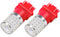 PHINLION 3157 Red LED Light Bulbs, Super Bright 72-SMD 3156 3057 3357 4057 4157 Replacement for Car Truck Rear Brake Stop Tail Turn Signal Blinker...
