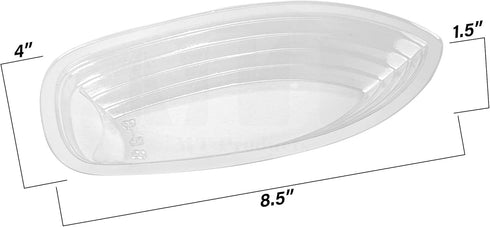 MT Products Clear Plastic Disposable Banana Split Boats 8 oz. Great Party Dish (30 Pieces) - Made in the USA...